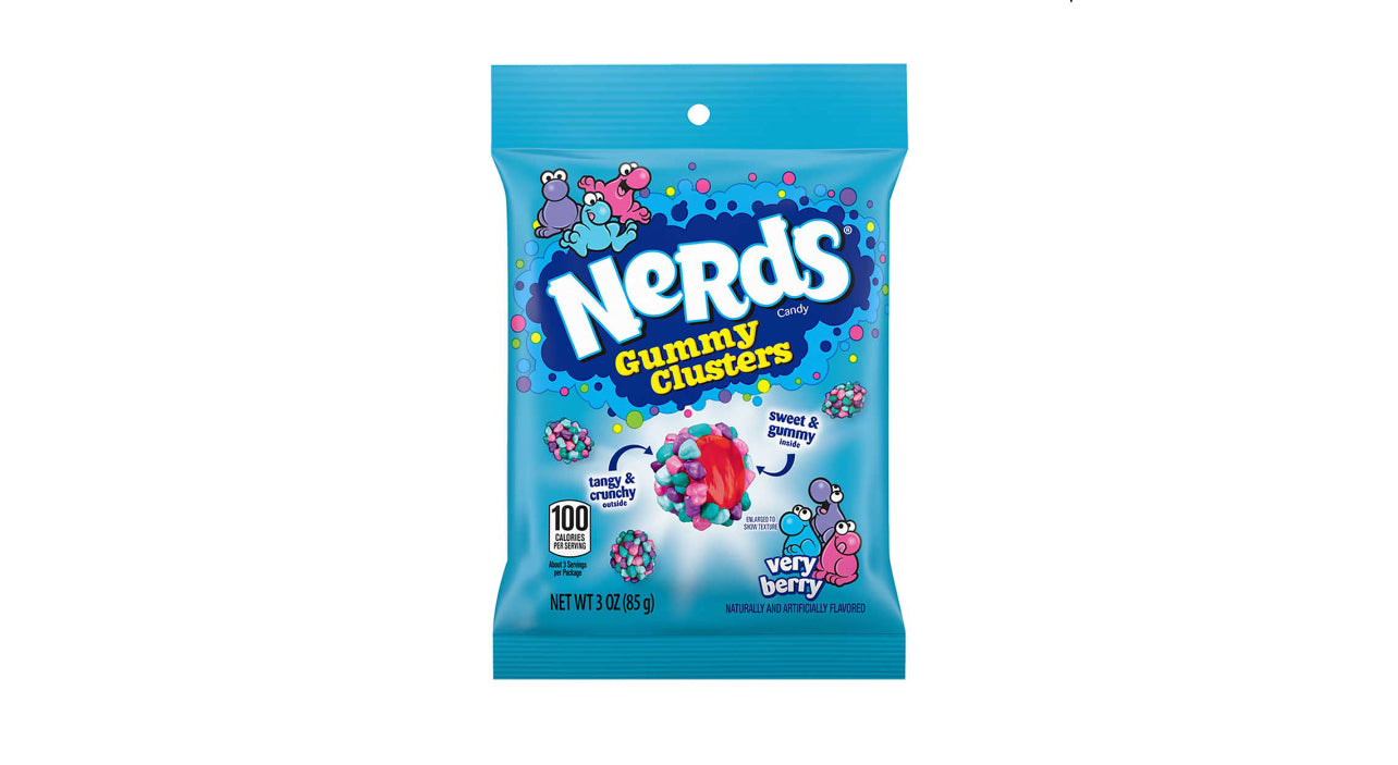 Nerds Gummy Clusters Very Berry 3 oz Bag
