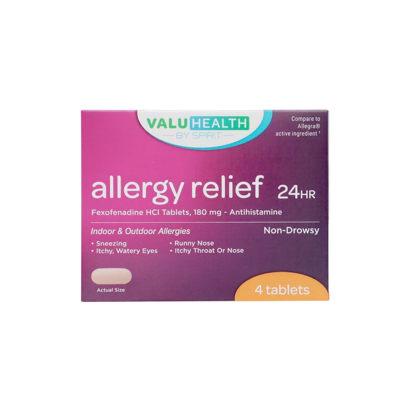 Allergy Relief Fexofenadine HCI 180 mg 4 ct