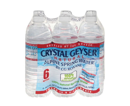 Crystal Geyser Water Bottles 6 pk